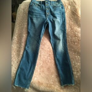 Old Navy Women’s High-Rise Super Skinny Button-Fly Blue Jeans